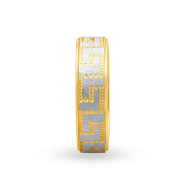 Surreal Geometric Pattern Gold Band,,hi-res 5