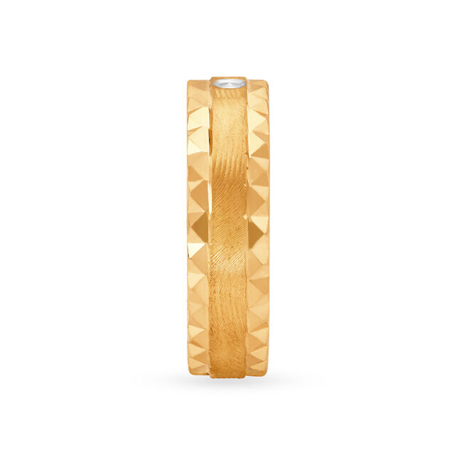 Striking 22 Karat Yellow Gold Geometric Patterned Finger Ring,,hi-res 6