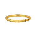 Carved Gold Bangle with Enamel 2