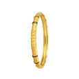 Carved Gold Bangle with Enamel 3