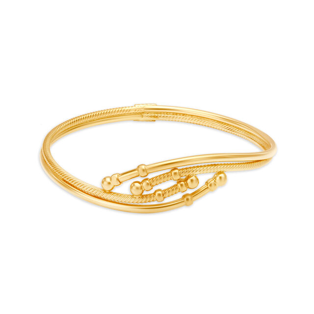 Stylish Gold Bangle,,hi-res 