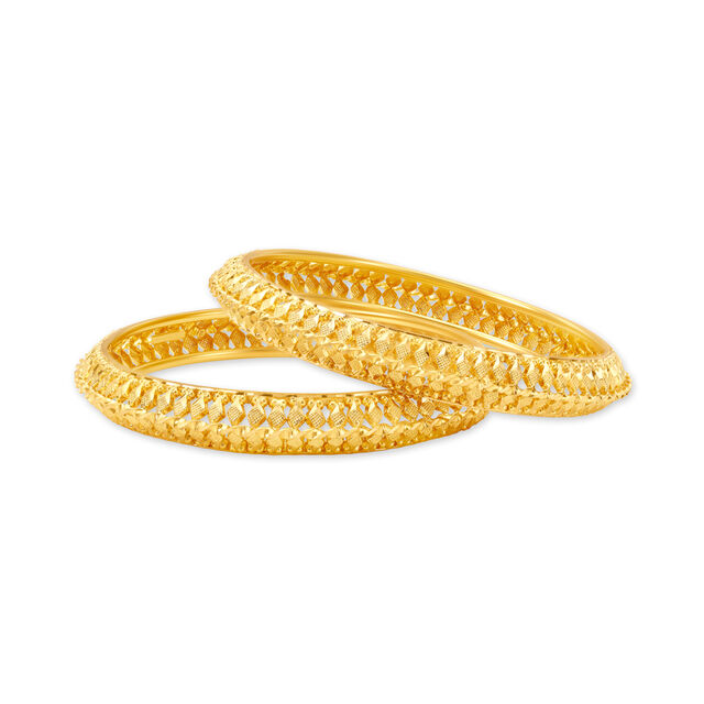Ornate Beauty Gold Bangles
