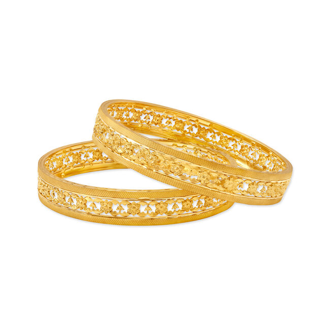 Gorgeous Floral Bangle,,hi-res