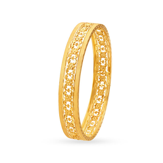 Gorgeous Floral Bangle,,hi-res