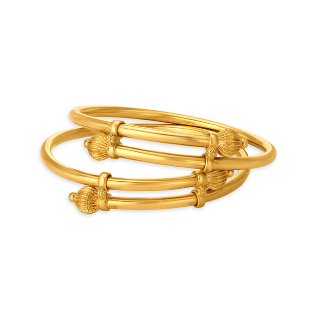 Charming Gold Bangles For Kids,,hi-res