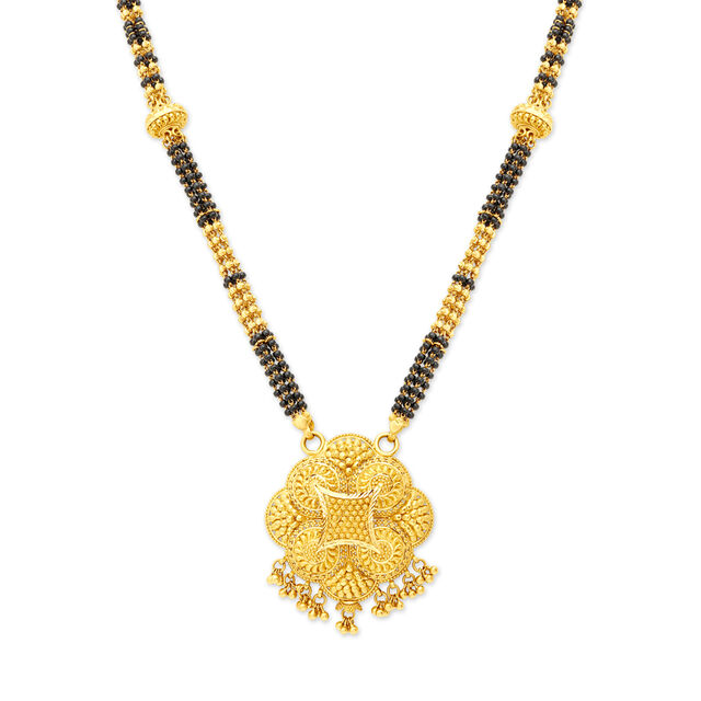 Elaborate Floral Mangalsutra,,hi-res