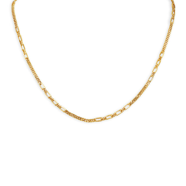 Splendid 22 Karat Yellow Gold Varied Link Chain,,hi-res 