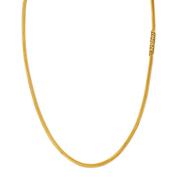 Striking Yellow Gold Spiral Chain