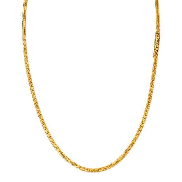 Striking Yellow Gold Spiral Chain,,hi-res 