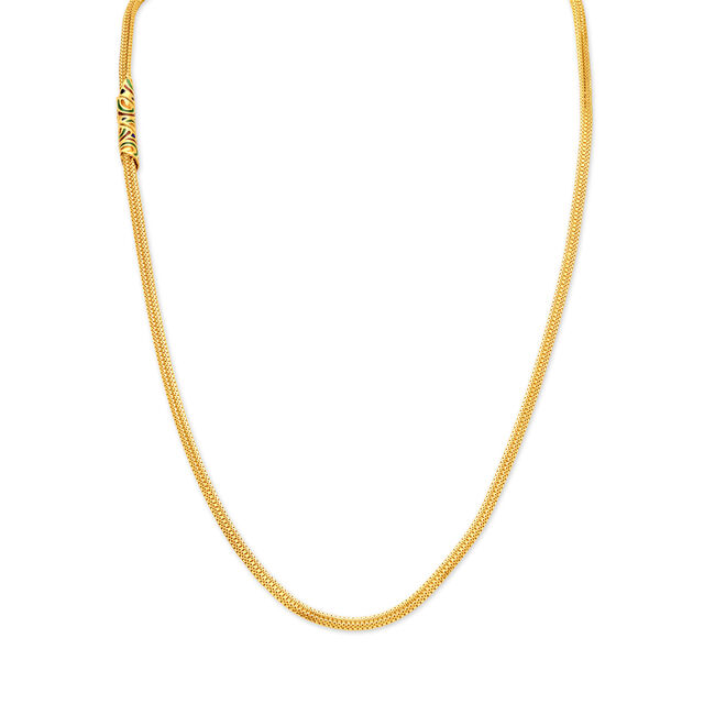 Stunning Yellow Gold Spiral Chain,,hi-res