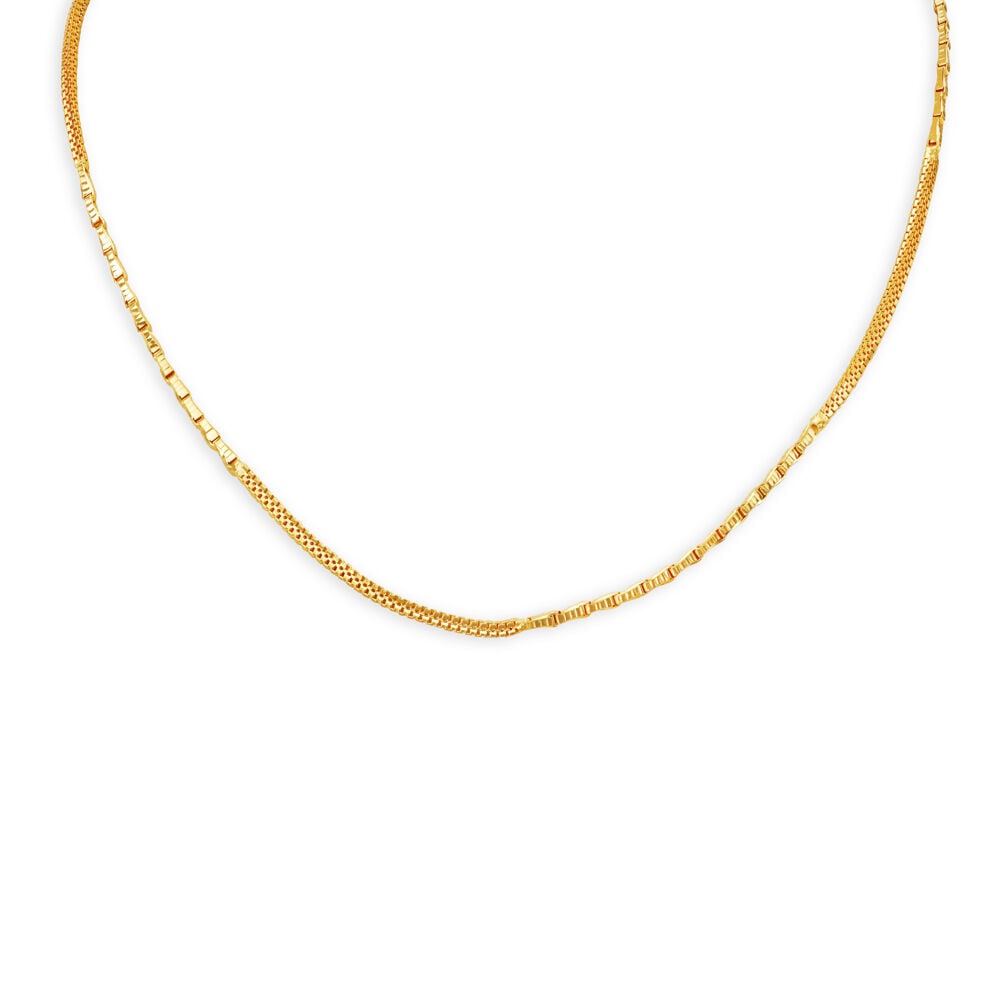 Gold chain designs with price in tanishq sales