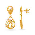 Elaborate 22 Karat Yellow Gold Teardrop Drop Earrings,,hi-res 2