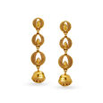 Enticing Gold Antique Drop Earrings 