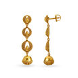 Enticing Gold Antique Drop Earrings 2