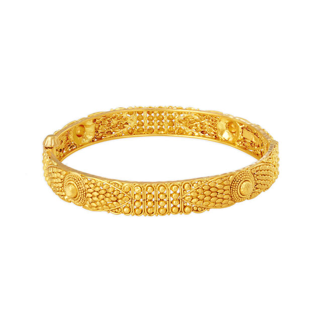 Eternal 22 Karat Yellow Gold Beaded Bangle 