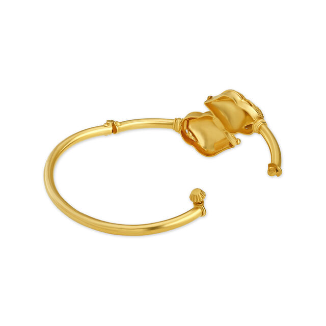 Royal 22 Karat Yellow Gold Filigree Tulip Bangle 2