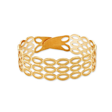 Contemporary Gold Bangle