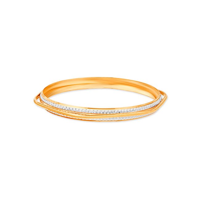 Textured Gold Bangles 2