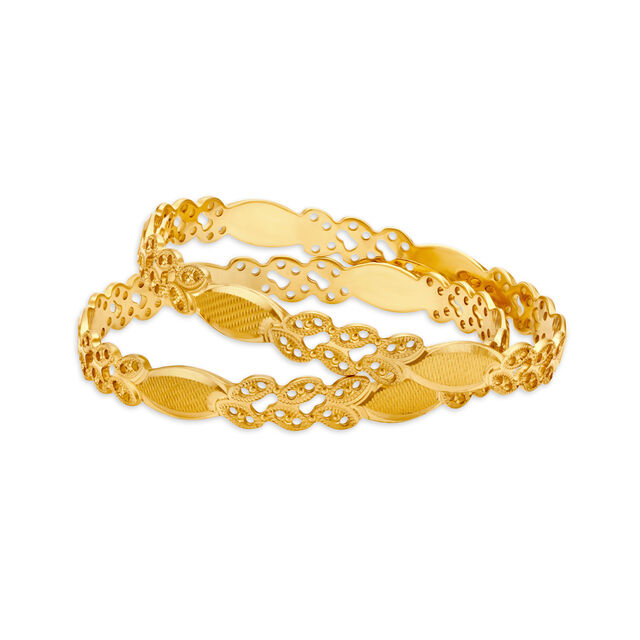 Stunning Traditional Gold Bangle,,hi-res 
