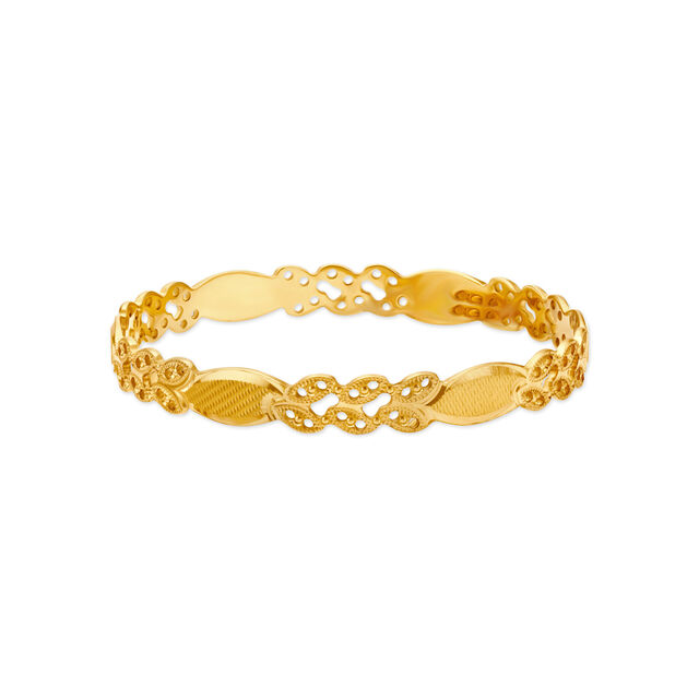 Stunning Traditional Gold Bangle,,hi-res 2