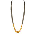 Whimsical 22 Karat Yellow Gold Beaded Cylinder Mangalsutra 2