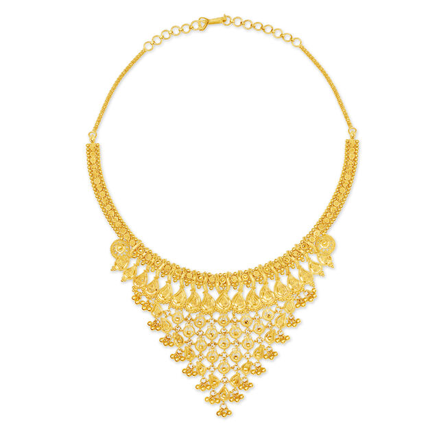 Glorious Gold Necklace Set for the Bengali Bride,,hi-res