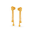 Contemporary 22 Karat Yellow Gold Swirl Drops,,hi-res 