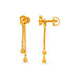Contemporary 22 Karat Yellow Gold Swirl Drops,,hi-res 2