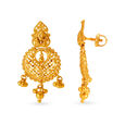 Ornate Chandbali Rawa Work Drop Earrings 2