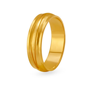 Simplistic 22 Karat Gold Finger Ring