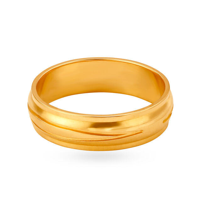 Simplistic 22 Karat Gold Finger Ring