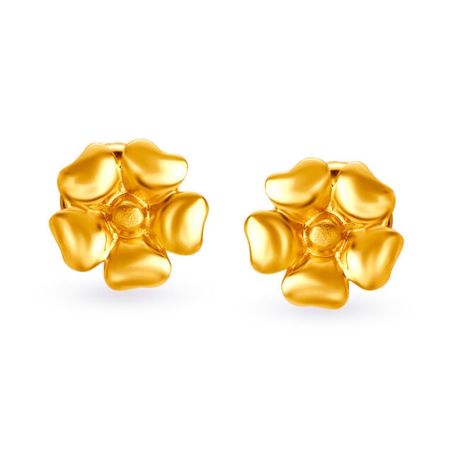 Dainty Floral Stud Earrings 