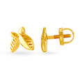 Quirky Butterfly Gold Stud Earrings,,hi-res 2
