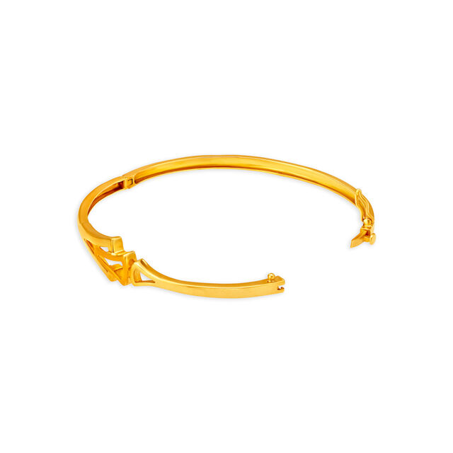 Sleek Dainty Gold Bangle,,hi-res