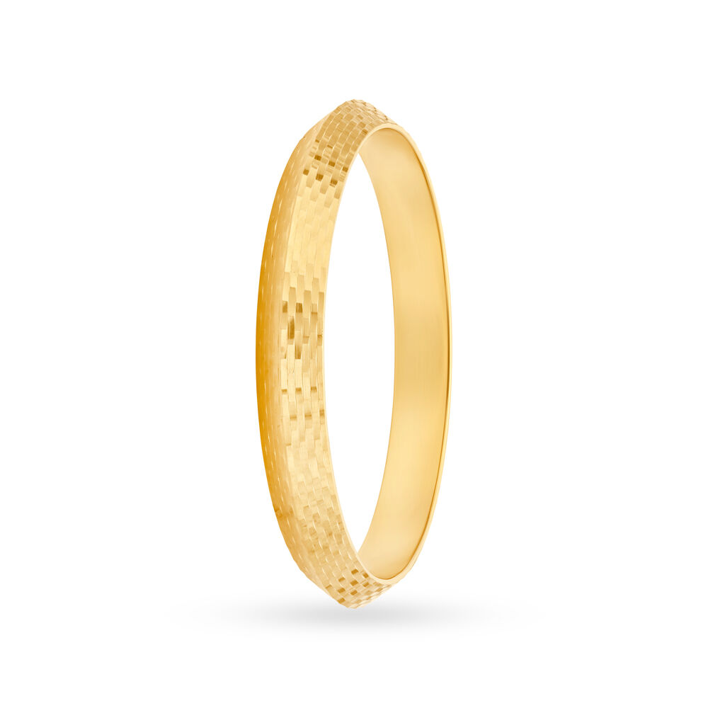 Buy Exquisite Gold Kada for Men at Best Price Tanishq UAE