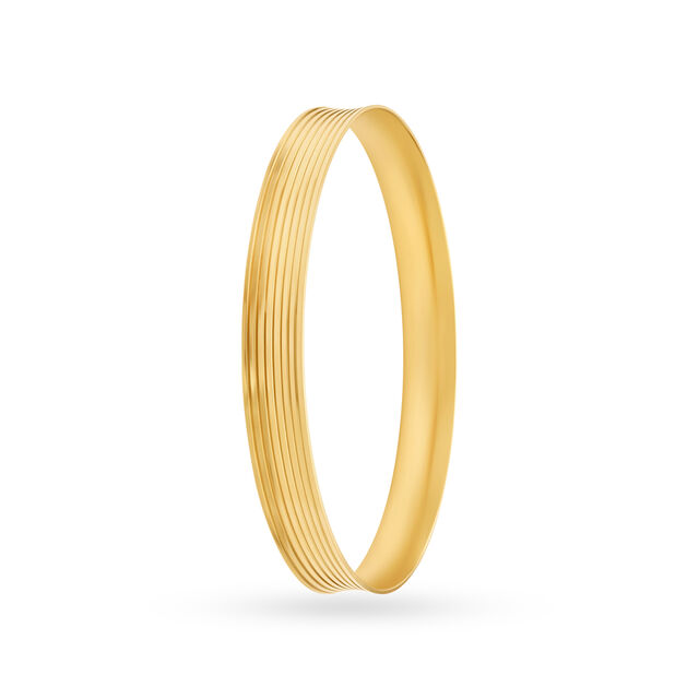 Minimalistic Gold Kada for Men 2