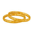 Royal Yellow Gold Coronet Bangles 