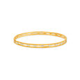 Elegant Yellow Gold Textured Bangles 2
