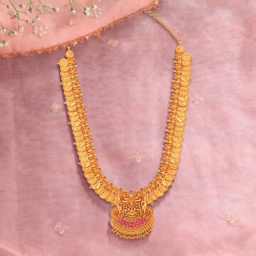 Regal Lakshmi Kasu Necklace Set