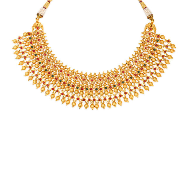 Traditional Gold Necklace Set 2