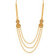Brilliant Yellow Gold Triple Strand Haaram 2