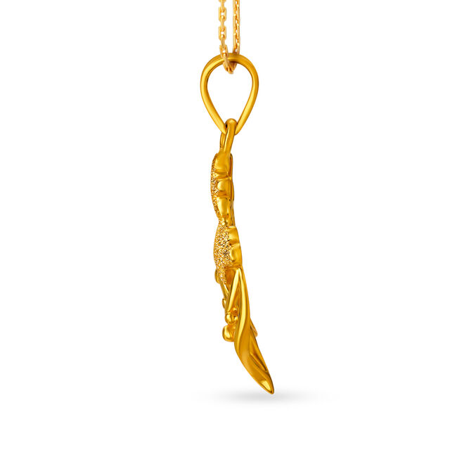 22 Karat Gold Floral Pendant Set 3