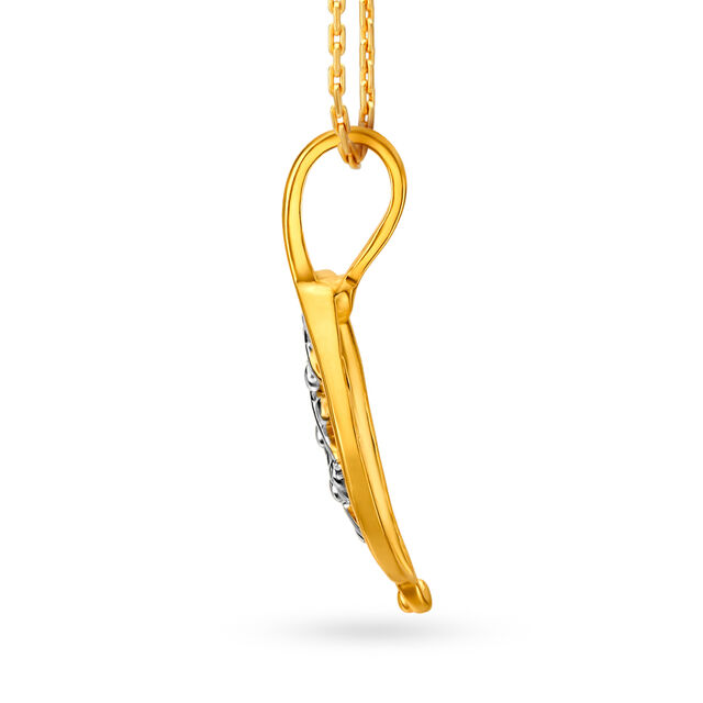 Dew drop Gold Pendant and Earrings Set,,hi-res 3