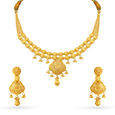 Timeless Beaded Gold Necklace Set 
