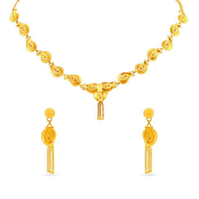 Ravishing Mango Design Necklace Set,,hi-res 