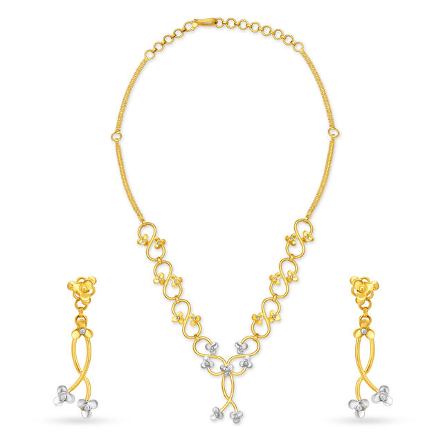 Dainty Gold Necklace Set,,hi-res 