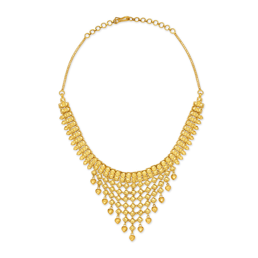 Bridal gold necklace set with price hot sale