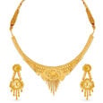 Artistic Gold Necklace Set,,hi-res 