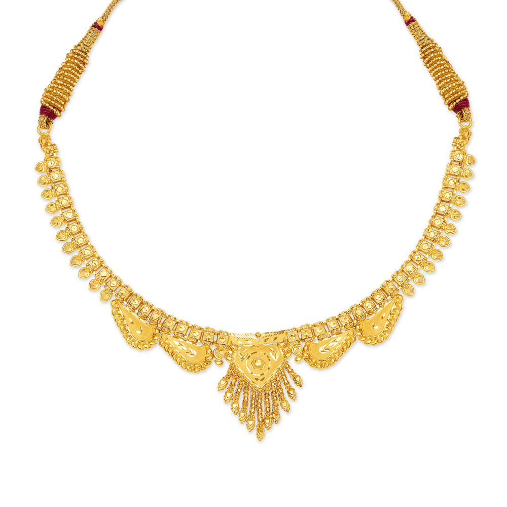 Buy Romantic Gold Necklace Set for the Bengali Bride at Best Price