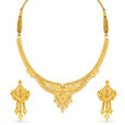 Impressive Gold Necklace Set for the Bengali Bride,,hi-res 